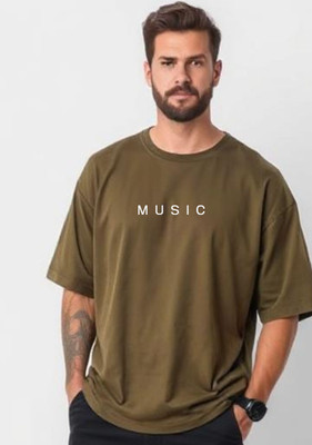UrGear Graphic Print Men Round Neck Green T-Shirt