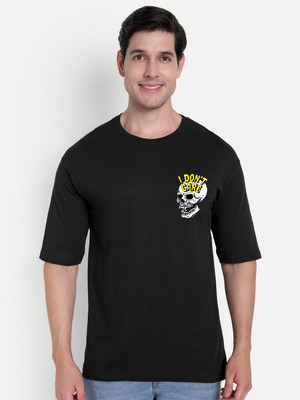SCOTT FINCHER Graphic Print Men Round Neck Black T-Shirt