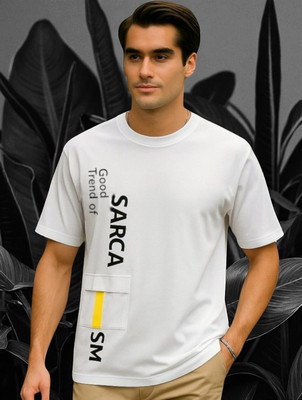 Autna Printed Men Round Neck White T-Shirt