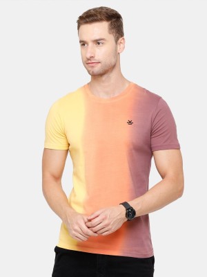 WROGN Solid Men Round Neck Pink T-Shirt