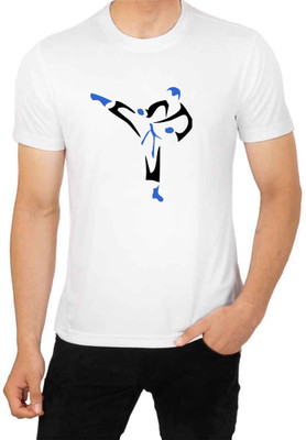 ManGOD Printed Men Round Neck White T-Shirt
