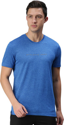 Macroman M-Series Solid Men Round Neck Blue T-Shirt