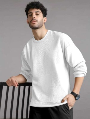 Lewit Solid Men Round Neck White T-Shirt