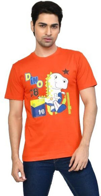 altius Graphic Print Men Round Neck Red T-Shirt
