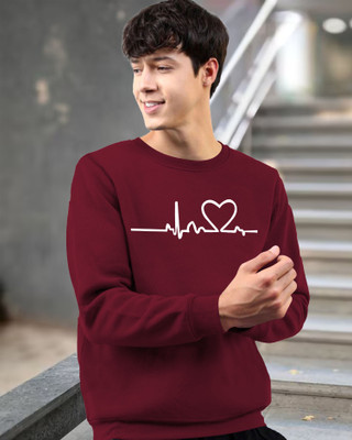 TEESHACK Printed, Typography Men Round Neck Maroon T-Shirt