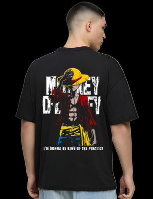 RAN ELEVEN COMPANY Graphic Print Men Crew Neck Black T-Shirt