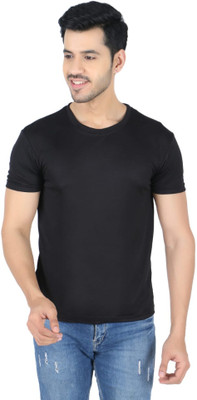 Newsingh Solid Men Round Neck White T-Shirt
