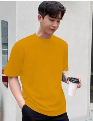 etsun Solid Men Round Neck Multicolor T-Shirt
