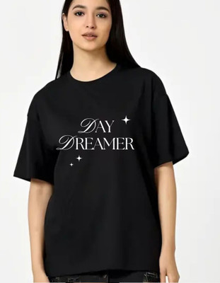 KS IMPEX Self Design Men Round Neck Black T-Shirt