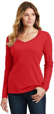 HouseOfCommon Solid Women V Neck Red T-Shirt
