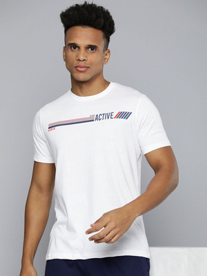 HRX by Hrithik Roshan Graphic Print Men Round Neck White T-Shirt