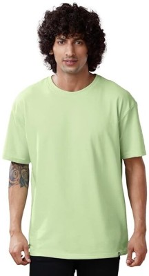 ANTAYUL APPAREL Solid Men Round Neck Light Green T-Shirt