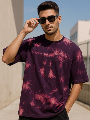 Veirdo Tie & Dye Men Round Neck Multicolor T-Shirt