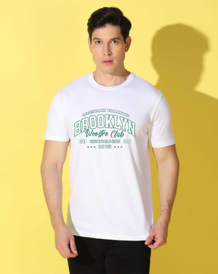 WOOSTRO Graphic Print Men Round Neck White T-Shirt