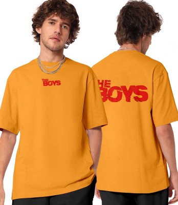 FIONAA TRENDZ Typography Men Round Neck Yellow T-Shirt