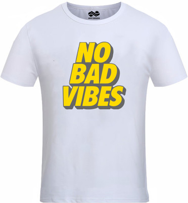 INFINITY Typography Men Round Neck White T-Shirt