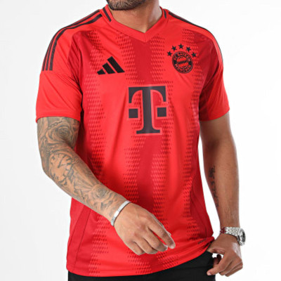 teky Printed Men V Neck Red T-Shirt