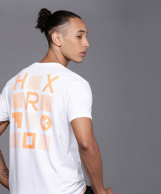 HRX by Hrithik Roshan Solid Men Round Neck White T-Shirt