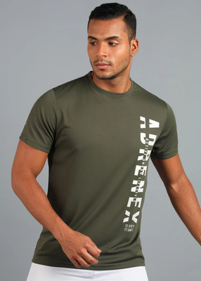 Adrenex Printed Men Round Neck Multicolor T-Shirt