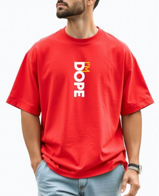 UrGear Printed Men Round Neck Red T-Shirt