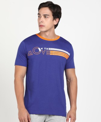 Tiger Shroff - PROWL Printed Men Round Neck Blue T-Shirt