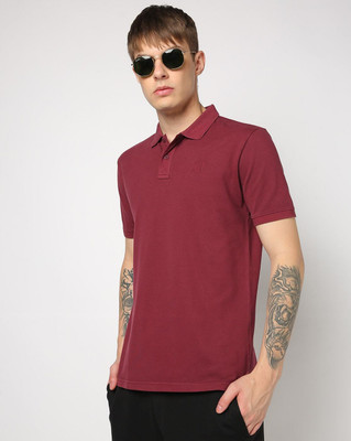 GAP Tie & Dye Men Polo Neck Red T-Shirt