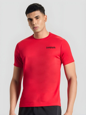 SZN Printed Men Round Neck Red T-Shirt