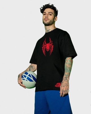 BEWAKOOF Graphic Print Men Round Neck Black T-Shirt
