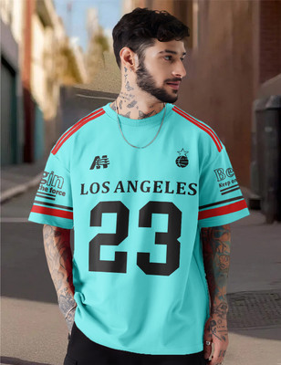 Force Printed Men Round Neck Blue T-Shirt