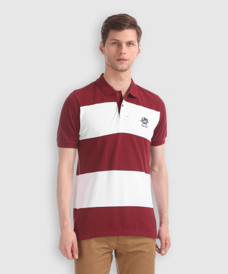 U.S. POLO ASSN. Solid Men Polo Neck Red T-Shirt