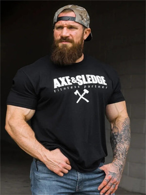 SPOWEARY Printed Men Round Neck Grey T-Shirt