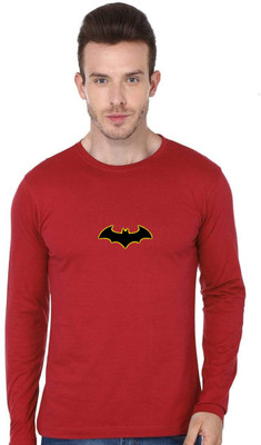 ENZIKO Printed Men Round Neck Red T-Shirt