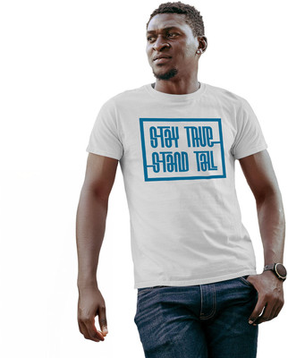 Fighterhero Printed Men Round Neck White T-Shirt