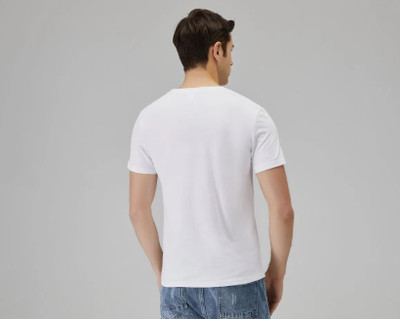 HouseOfCommon Solid Men Round Neck White T-Shirt