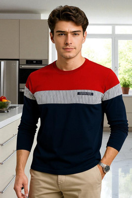 Autna Printed Men Round Neck Red T-Shirt