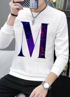 YI FASHION Graphic Print Men Round Neck White T-Shirt