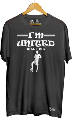 THE PRINT PLATTER Graphic Print Men Round Neck Black T-Shirt