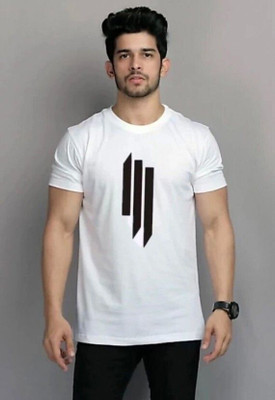 GPGARMENTSS Printed Men Round Neck Blue T-Shirt