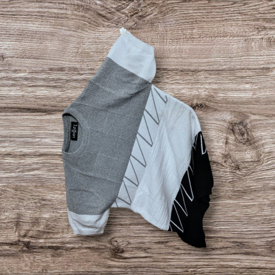 IROZI Self Design Men Round Neck Grey T-Shirt