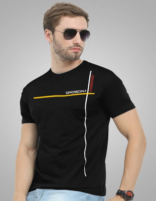 Reya Printed Men Round Neck Multicolor T-Shirt