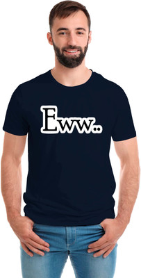 SmarTee Street Printed Men Round Neck Blue T-Shirt