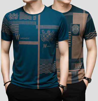 Belive in Yourself Printed Men Round Neck Multicolor T-Shirt