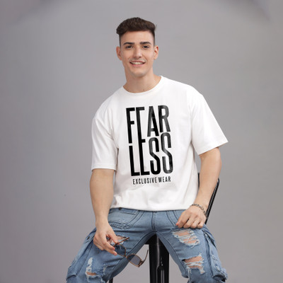 SolaceActive Graphic Print Men Round Neck Reversible White T-Shirt
