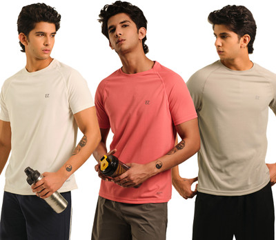 Sirtex Eazy Printed Men Round Neck White T-Shirt