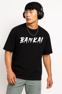 JoyandHappiness Graphic Print Men Round Neck Black T-Shirt