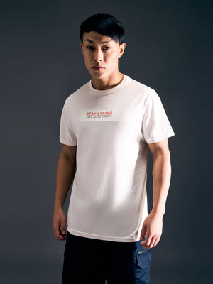 Pepe Jeans Graphic Print Men Round Neck White T-Shirt