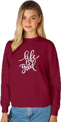 Fabrista Printed Women Round Neck Maroon T-Shirt