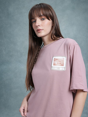 Roadster Solid Women Round Neck Red T-Shirt