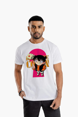 Ashu Fashions Graphic Print Men Round Neck White T-Shirt