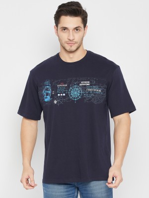 DUKE Printed Men Round Neck Blue T-Shirt